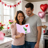 Valentine's Day Cartoon Character シーズンカード