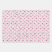 Valentine's Day cherry, pink wrapping paper set ラッピングペーパーシート (正面2)