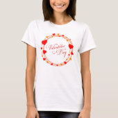 Valentine's Day Circle Design-25695 Tシャツ (正面)