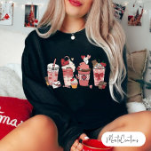  Valentine's Day Coffe jumper for women, love スウェットシャツ