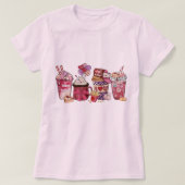 Valentine's Day Coffe, Valentine's Day Woman, Love Tシャツ (デザイン正面)