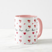 Valentine's Day Coffee Mugs Pink Theme マグカップ (正面右)