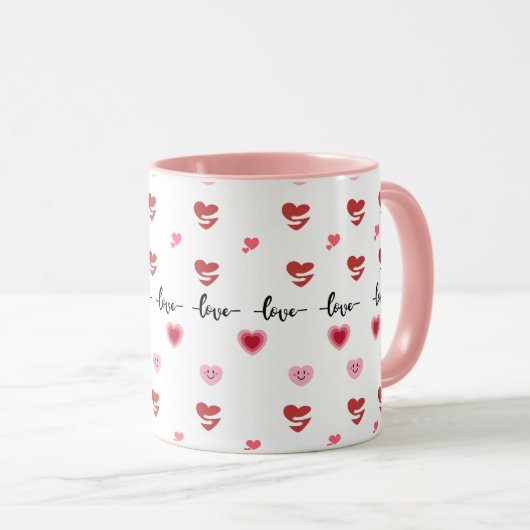 Valentine's Day Coffee Mugs Pink Theme マグカップ (正面右)