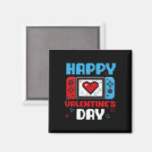 Valentines Day ControllerビデオゲームハートボーイズPa マグネット (正面/裏面)