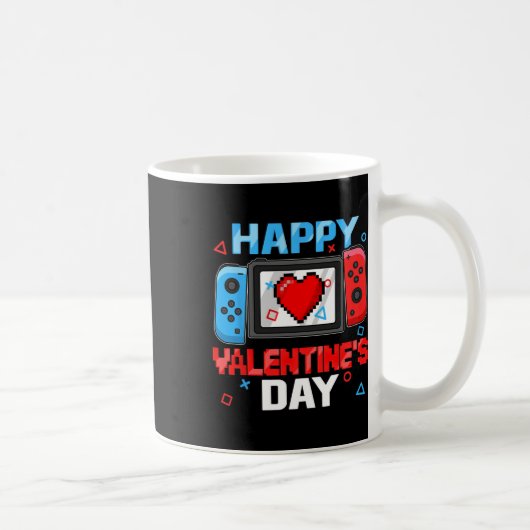 Valentines Day Controllerビデオゲームハートボーイトッド コーヒーマグカップ (右)