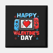 Valentines Day Controllerビデオゲームハートボーイトッド マグネット (正面)