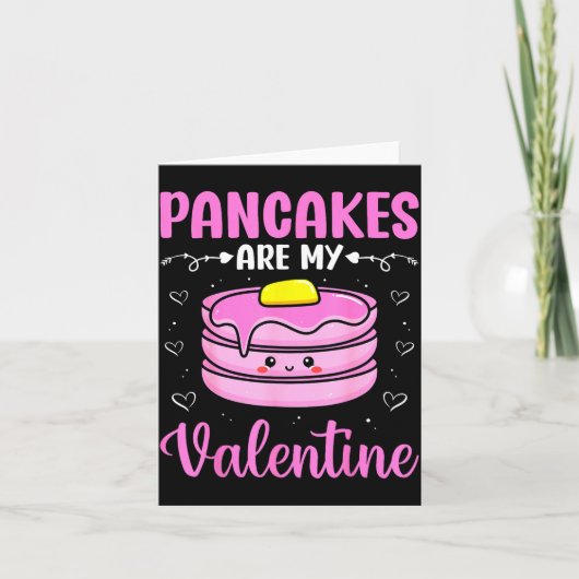 Valentine's Day Couple - Pancakes Are My Valentine カード (正面)