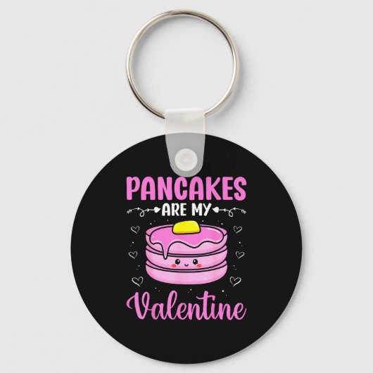 Valentine's Day Couple - Pancakes Are My Valentine キーホルダー (正面)