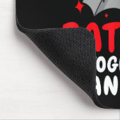 Valentine's Day Cuddling Cute Bats Couple Bat Vale マウスパッド (コーナー)