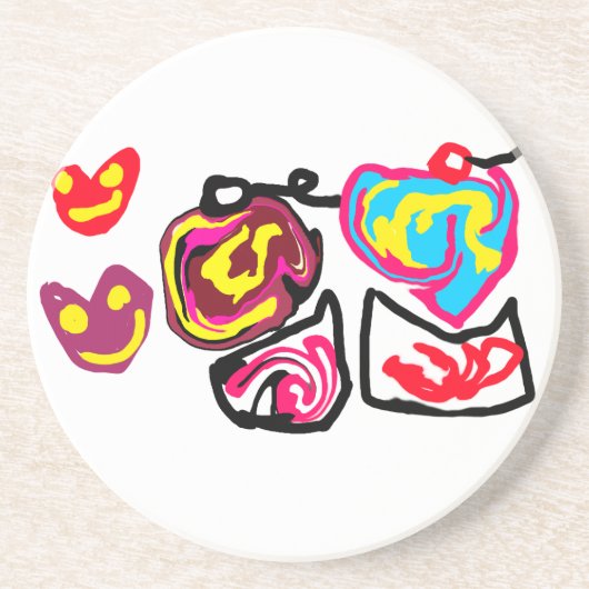 valentine's day cupcakes コースター (正面)