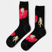 Valentine's Day Cupid Crew Socks ソックス (左)