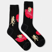 Valentine's Day Cupid Crew Socks ソックス (右)