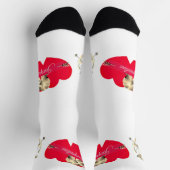 Valentine's Day Cupid Crew Socks ソックス (上部)