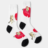 Valentine's Day Cupid Crew Socks ソックス (右)