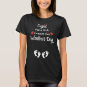 Valentine's Day Cupid Twin Pregnancy Matches Dad C Tシャツ (正面)