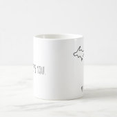  Valentine's Day Custom Name Michigan Couple Mug コーヒーマグカップ (中央)