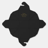 Valentine's Day Custom Name Solid Black Take Out フェイバーボックス (見開き)