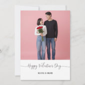 valentines day custom photo collage Valentines  シーズンカード (正面)