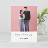 valentines day custom photo collage Valentines  シーズンカード (スタンド正面)