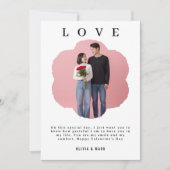 valentines day custom photo collage valentines day シーズンカード (正面)