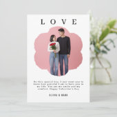 valentines day custom photo collage valentines day シーズンカード (スタンド正面)
