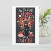 Valentine's Day cute cane corso dog Photo   シーズンカード (スタンド正面)