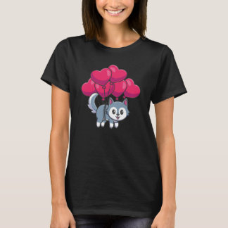 Valentines Day Cute Dogs Love Boyfriend Girlfriend Tシャツ