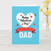 Valentines Day Dad Hearts Card カード (黄色い花)