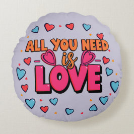 Valentine's day - Decorative Round Pillow ラウンドクッション
