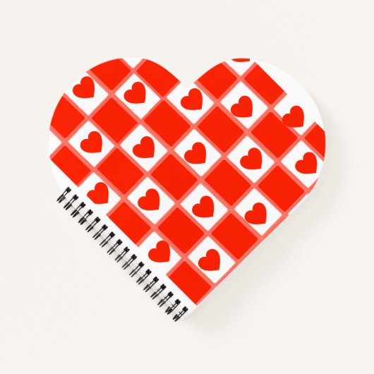 Valentine's day design Spiral Photo Notebook ノートブック (正面)