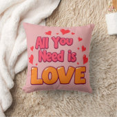 Valentine's day desing "all you need is love" クッション (ブランケット)