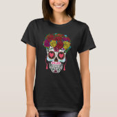 Valentines Day Dia De Los Muertos Roses Valentine Tシャツ (正面)