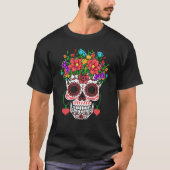 Valentines Day Dia De Los Muertos Tシャツ (正面)