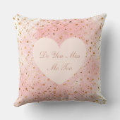 Valentine's Day, Do You Miss Me Too,Pink Love Hear クッション (裏面)