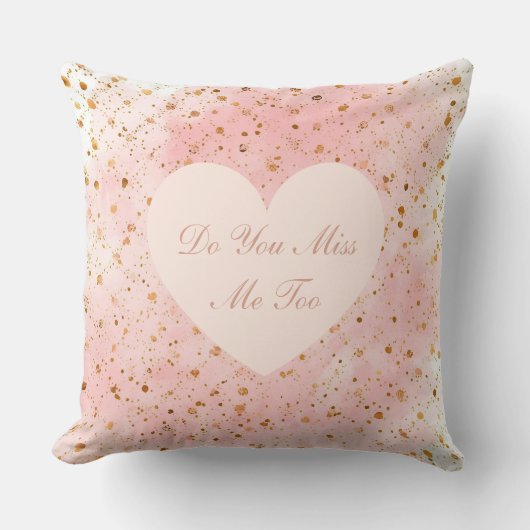 Valentine's Day, Do You Miss Me Too,Pink Love Hear クッション (正面)