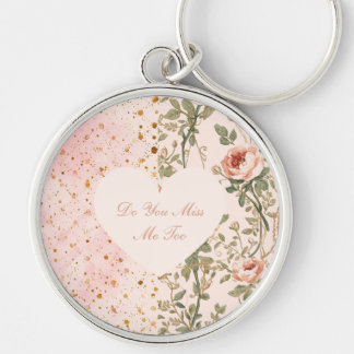 Valentine's Day,Do You Miss Me Too,Pink Love Heart キーホルダー