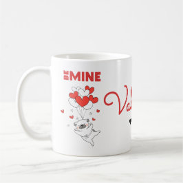 Valentine's Day DogLove Heart コーヒーマグカップ