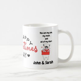 Valentine's Day DogLove Heart コーヒーマグカップ