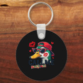 Valentine's Day Duck Hunting Camo Call Me Toddler  キーホルダー (正面)