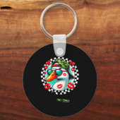 Valentine's Day Duck Hunting Camo Call Me Toddler キーホルダー (正面)