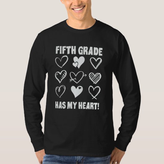 Valentine's Day Fifth Grade Has My Heart Appreciat Tシャツ (正面)