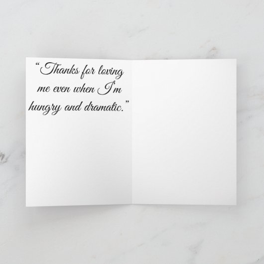 Valentines day Folded Greeting Card カード (内部)