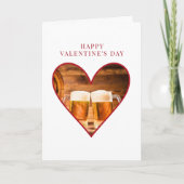 Valentines Day for Husband - Beer Lover Heart カード (正面)