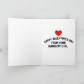 VALENTINE'S DAY FOR HUSBAND HIM GREETING CARD カード (内部)