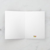 Valentine's Day for Vegans - Funny Cute Fruits カード (内部)