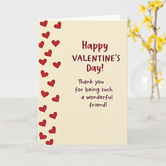 Valentines Day Friend Thank You Card カード (黄色い花)