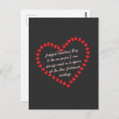 Valentines Day Funny Sarcasm Humor Quote ポストカード (正面/裏面)