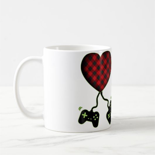 Valentines Day Gamer Lover For And Boys コーヒーマグカップ (左)