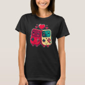 Valentine's Day Gaming Console for Gamer Couples K Tシャツ (正面)