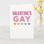 Valentines Day Gay Card カード (黄色い花)